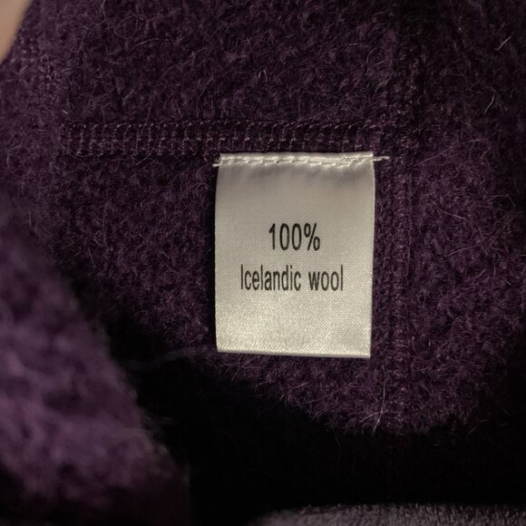 J. Davidsson Purple Women's Small Icelandic Wool Nordic Zip Up Cardigan Sweater - Picture 5 of 14